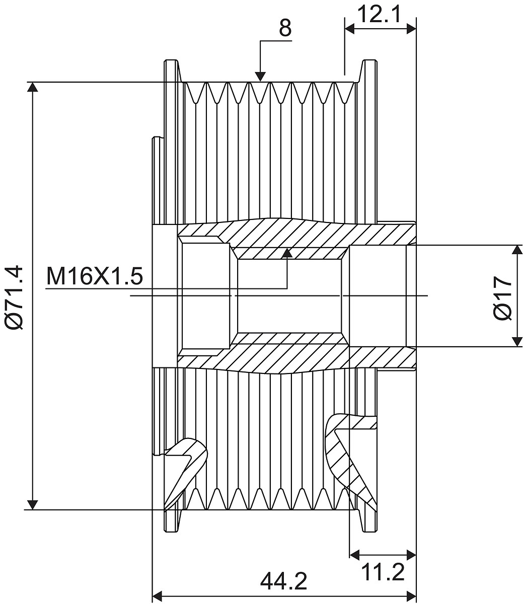 DISPOSITIVO RUOTA LIBERA ALTERNATORE